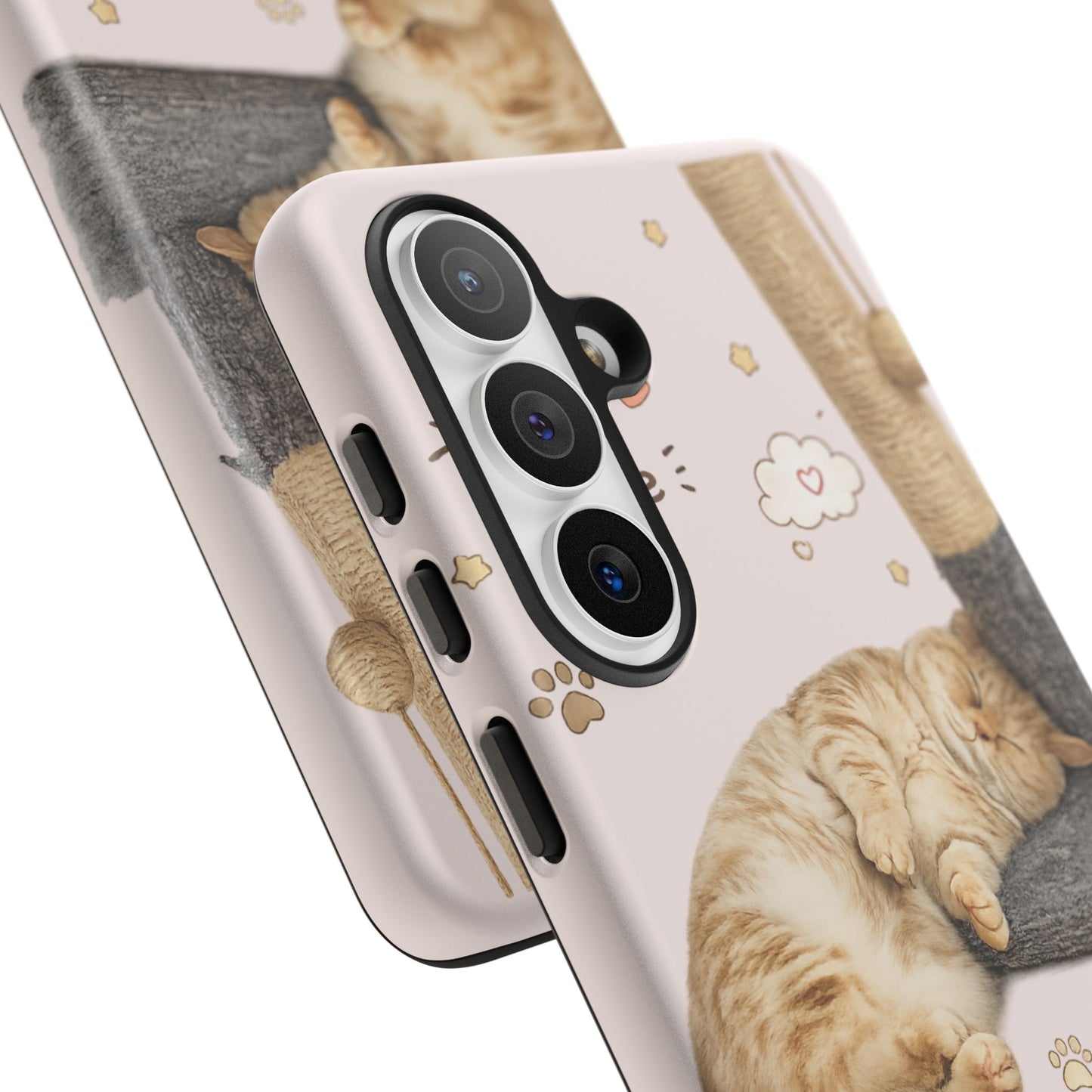 Cat Nap Phone Case — "little chonk, big dreams" Cute Sleeping Kitten Protective iPhone Cover