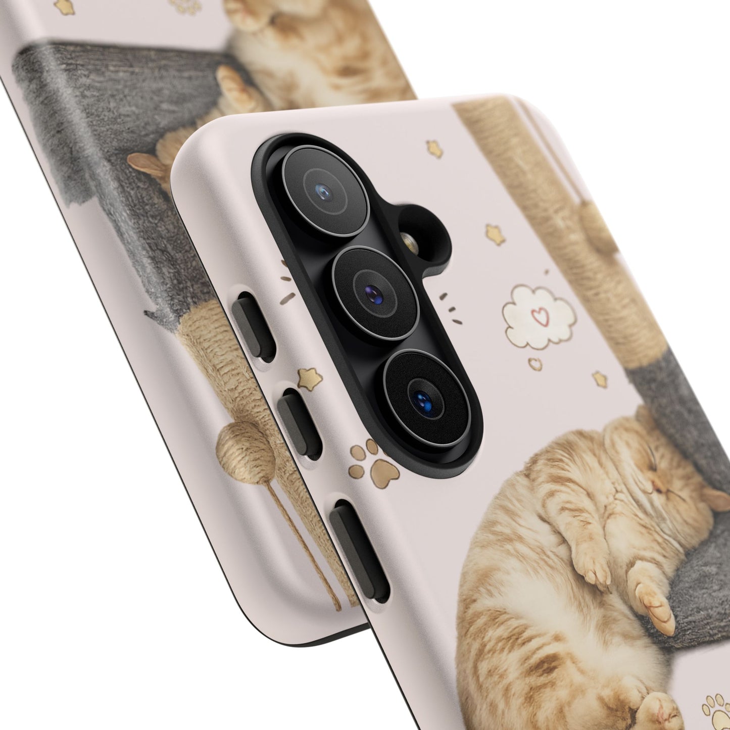 Cat Nap Phone Case — "little chonk, big dreams" Cute Sleeping Kitten Protective iPhone Cover