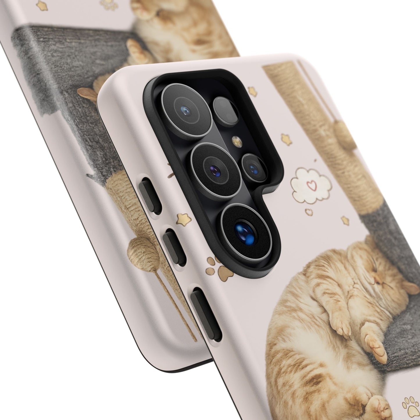 Cat Nap Phone Case — "little chonk, big dreams" Cute Sleeping Kitten Protective iPhone Cover