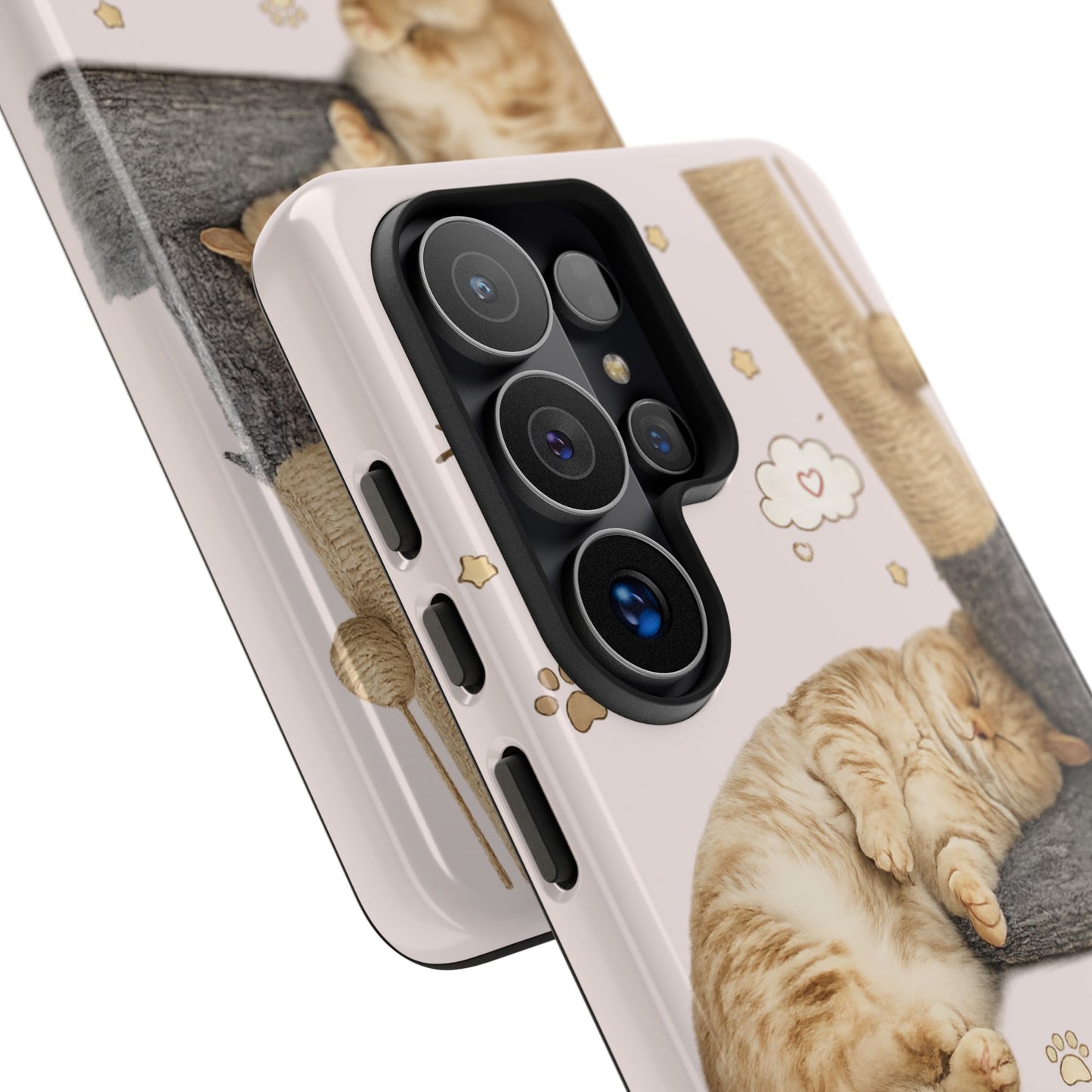Cat Nap Phone Case — "little chonk, big dreams" Cute Sleeping Kitten Protective iPhone Cover
